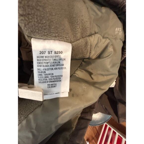 Columbia Mens Tall Brown & Olive Full-Zip Jacket With Fleece Lining Size LT - Picture 5 of 7